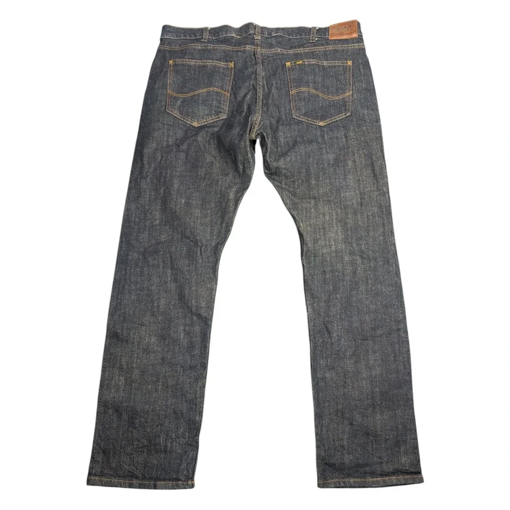 Lee Modern Series Slim Fit Tapered Leg Jeans Mens 40x32 Dark Wash Indigo L231